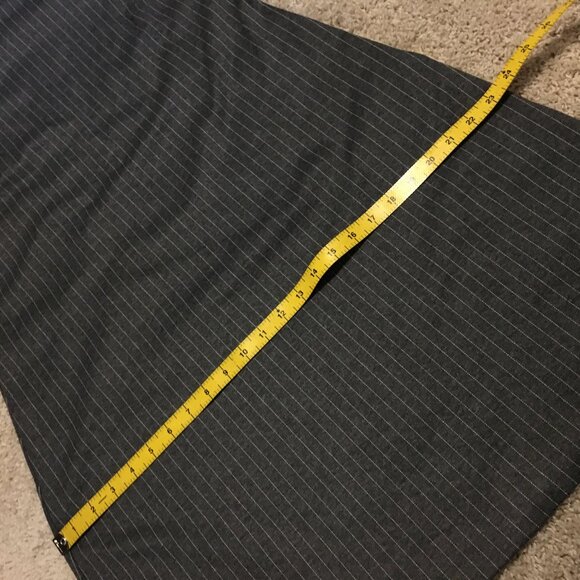 RACHEL Rachel Roy Grey Corporate Pinstripe Womens 3/4 Sleeve Shift Dress - 12 - Picture 13 of 16